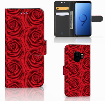 B2Ctelecom Book Cover Samsung Galaxy S9 Red Roses