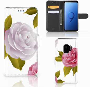 B2Ctelecom Book Cover Samsung Galaxy S9 Roses