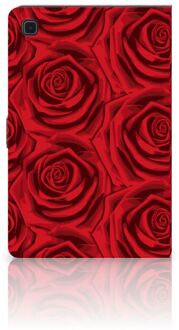 B2Ctelecom Book Cover Samsung Galaxy Tab A7 (2020) Cover met Magneetsluiting Red Roses