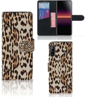 B2Ctelecom Book Cover Sony Xperia L4 Smartphone Hoesje Leopard