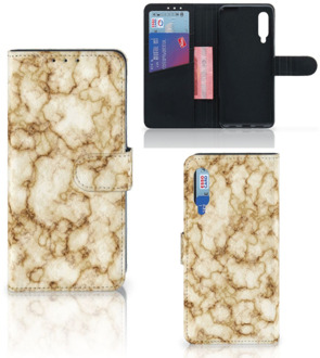 B2Ctelecom Book Cover Xiaomi Mi 9 Smartphone Hoesje Marmer Goud