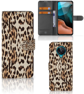 B2Ctelecom Book Cover Xiaomi Poco F2 Pro Smartphone Hoesje Leopard