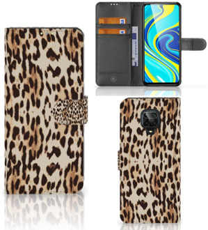 B2Ctelecom Book Cover Xiaomi Redmi Note 9 Pro | Note 9S Smartphone Hoesje Leopard