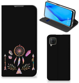 B2Ctelecom Book Style Case Huawei P40 Lite Smartphone Hoesje Boho Dreamcatcher