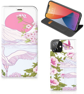 B2Ctelecom Book Style Case iPhone 12 | iPhone 12 Pro Smartphone Hoesje Bird Standing