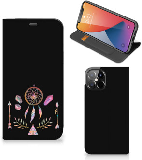 B2Ctelecom Book Style Case iPhone 12 Pro Max Smartphone Hoesje Boho Dreamcatcher