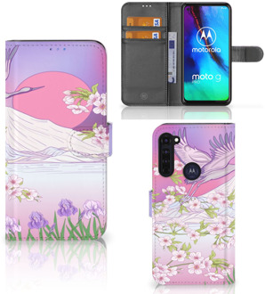 B2Ctelecom Book Style Case Motorola Moto G Pro Smartphone Hoesje Cadeautjes voor Vrouwen Bird Flying