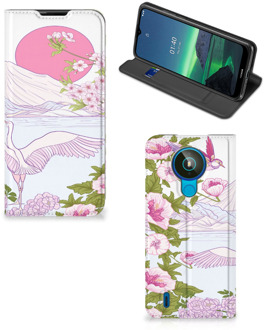 B2Ctelecom Book Style Case Nokia 1.4 Smartphone Hoesje Bird Standing