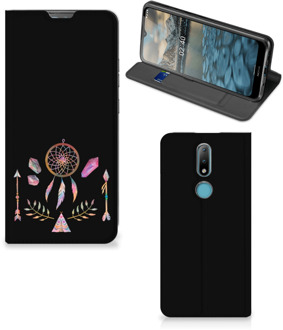 B2Ctelecom Book Style Case Nokia 2.4 Smartphone Hoesje Boho Dreamcatcher