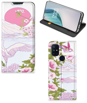 B2Ctelecom Book Style Case OnePlus Nord N10 5G Smartphone Hoesje Bird Standing