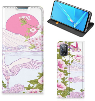 B2Ctelecom Book Style Case OPPO A52 | A72 Smartphone Hoesje Bird Standing