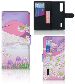 B2Ctelecom Book Style Case OPPO Find X2 Pro Smartphone Hoesje Cadeautjes voor Vrouwen Bird Flying