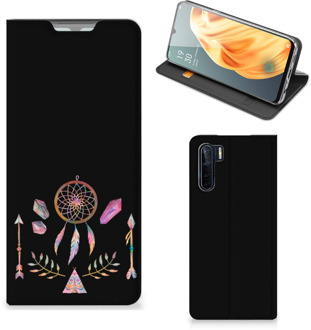 B2Ctelecom Book Style Case OPPO Reno3 | A91 Smartphone Hoesje Boho Dreamcatcher