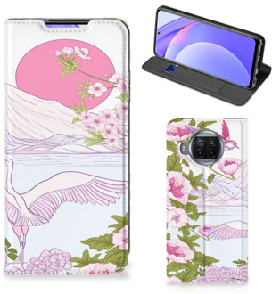 B2Ctelecom Book Style Case Xiaomi Mi 10T Lite Smartphone Hoesje Bird Standing