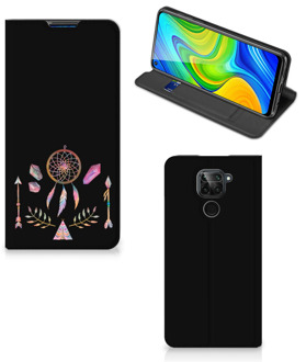 B2Ctelecom Book Style Case Xiaomi Redmi Note 9 Smartphone Hoesje Boho Dreamcatcher