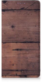 B2Ctelecom Book Wallet Case Samsung Galaxy A51 Old Wood