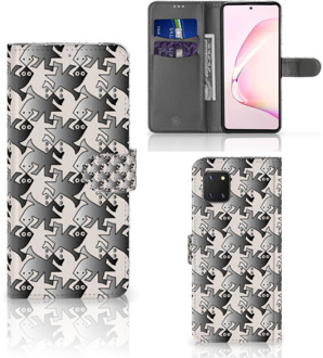 B2Ctelecom Book Wallet Case Samsung Note 10 Lite Smartphone Hoesje Salamander Grey