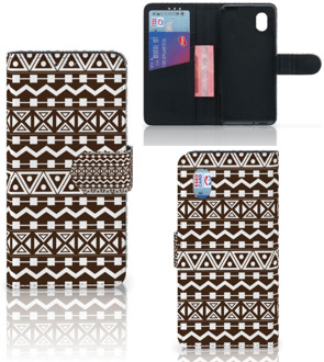 B2Ctelecom Bookcase Alcatel 1B (2020) Hoesje Aztec Brown