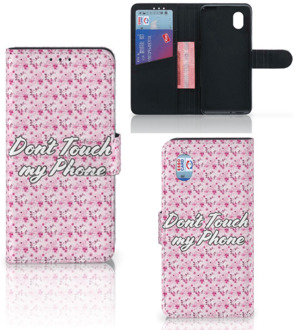 B2Ctelecom Bookcase Alcatel 1B (2020) Hoesje Flowers Pink DTMP