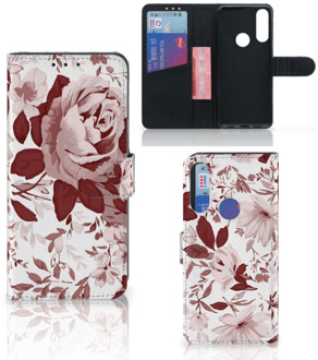 B2Ctelecom Bookcase Alcatel 1S 2020 GSM Hoesje Watercolor Flowers