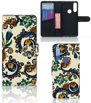 B2Ctelecom Bookcase Alcatel 1S 2020 Hoesje Barok Flower