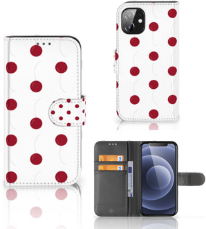 B2Ctelecom Bookcase Apple iPhone 12 Mini Hoesje Cherries