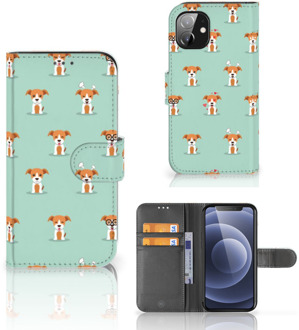 B2Ctelecom Bookcase Apple iPhone 12 Mini Smartphone Hoesje Pups