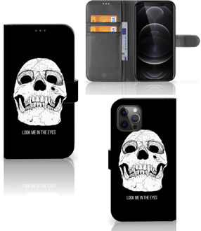 B2Ctelecom Bookcase Apple iPhone 12 Pro Max GSM Hoesje Skull Eyes