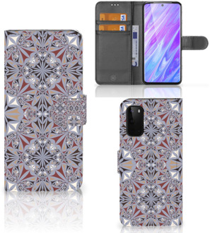 B2Ctelecom Bookcase Bookcover Samsung Galaxy S20 Hoesje Bloemen