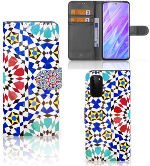 B2Ctelecom Bookcase Bookcover Samsung Galaxy S20 Hoesje Mozaïek