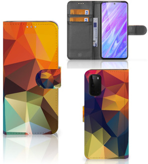 B2Ctelecom Bookcase Bookcover Samsung Galaxy S20 Hoesje Polygon Color