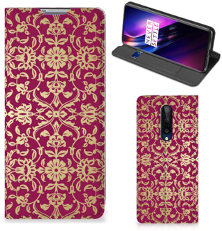 B2Ctelecom Bookcase Cadeautips OnePlus 8 Telefoonhoesje met foto Barok Pink