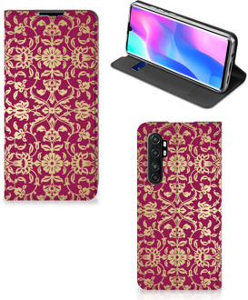 B2Ctelecom Bookcase Cadeautips Xiaomi Mi Note 10 Lite Telefoonhoesje met foto Barok Pink