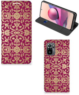 B2Ctelecom Bookcase Cadeautips Xiaomi Redmi Note 10 4G | 10S Telefoonhoesje met foto Barok Pink