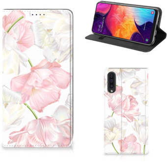 B2Ctelecom Bookcase Cover Samsung Galaxy A50 Standcase Hoesje Design Lovely Flowers