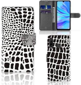 B2Ctelecom Bookcase Hoesje Huawei P30 Lite Slangenprint