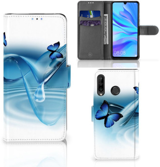 B2Ctelecom Bookcase Hoesje Huawei P30 Lite Vlinders