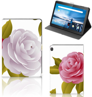 B2Ctelecom Bookcase Hoesje Lenovo Tablet M10 Hoesje met Standaard Roses