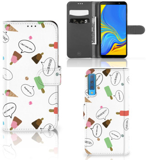 B2Ctelecom Bookcase Hoesje Samsung A7 (2018) Design IJsjes