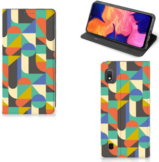 B2Ctelecom Bookcase Hoesje Samsung Galaxy A10 met Magneet Funky Retro