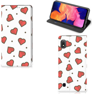 B2Ctelecom Bookcase Hoesje Samsung Galaxy A10 met Magneet Hearts