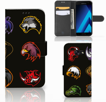 B2Ctelecom Bookcase Hoesje Samsung Galaxy A5 2017 Cartoon Dieren Design Hoesje