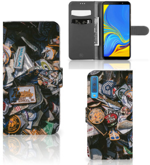 B2Ctelecom Bookcase Hoesje Samsung Galaxy A7 (2018) Badges