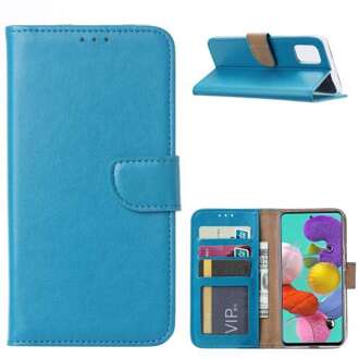 B2Ctelecom Bookcase Hoesje Samsung Galaxy A71 Turquoise met Pasjeshouder