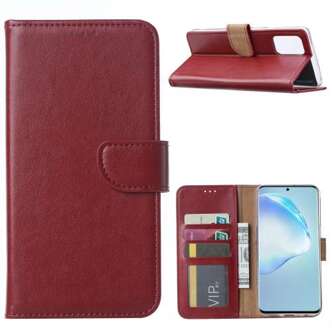 B2Ctelecom Bookcase Hoesje Samsung Galaxy S20 Ultra Bordeaux met Pasjeshouder