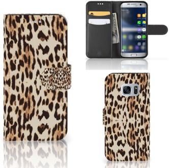 B2Ctelecom Bookcase Hoesje Samsung Galaxy S7 Leopard