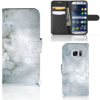 B2Ctelecom Bookcase Hoesje Samsung Galaxy S7 Painting Grey