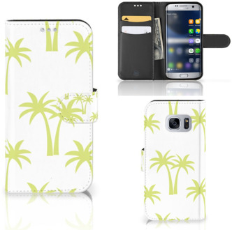 B2Ctelecom Bookcase Hoesje Samsung Galaxy S7 Palmtrees