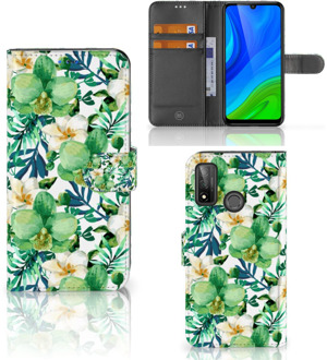 B2Ctelecom Bookcase Huawei P Smart 2020 GSM Hoesje Orchidee Groen