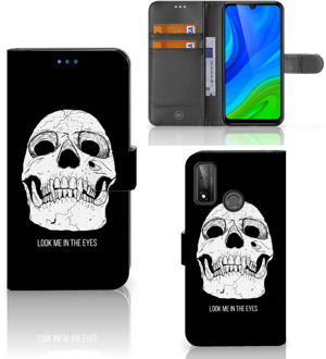 B2Ctelecom Bookcase Huawei P Smart 2020 GSM Hoesje Skull Eyes